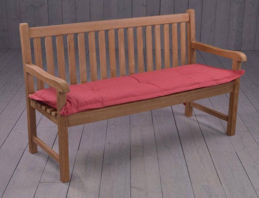 Madison Bankkussen Panama brick red 150x48 Rood