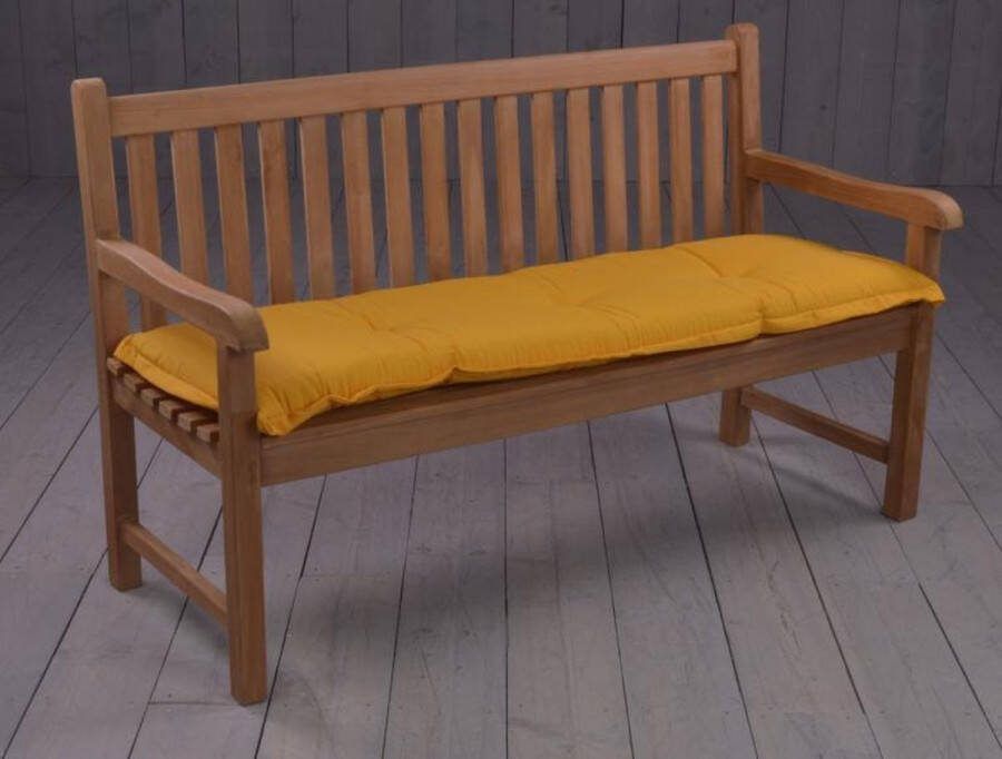 Madison Bankkussen Panama golden glow 150x48 Geel