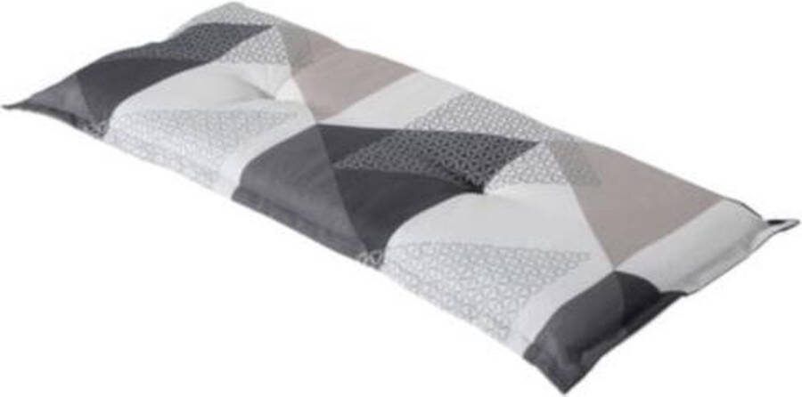 Madison Bankkussen Triangle Grey 150x48cm Grijs Tuinbank Kussen Buitenbank Tuinkussen