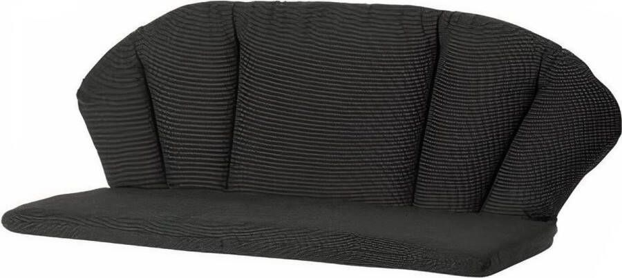 Madison Elegance Bankkussen Rib Black 105x95 Zwart