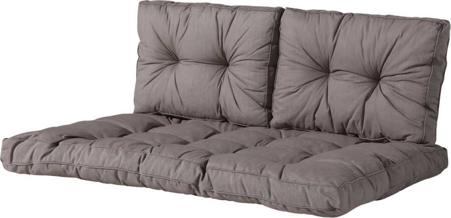 Madison Florance palletkussen set Panama Taupe ca. 120x80cm + rugkussens