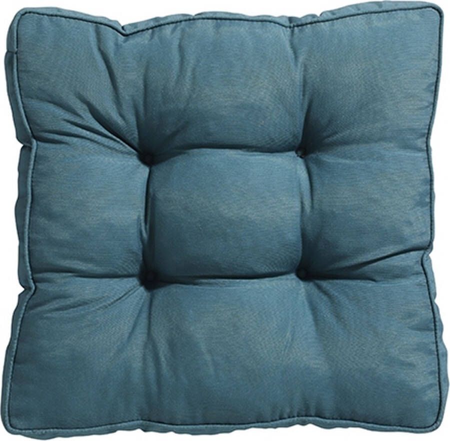 Madison Florance Zitkussen Panama Sea Blue 47x47 Blauw