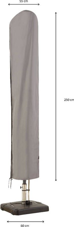 Madison -Hoes-voor-staande-parasol-55x250-cm-grijs