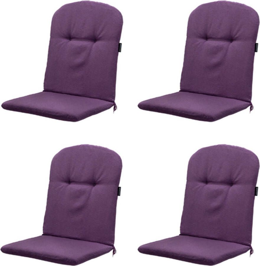 Madison Kuipstoelkussen Hoge Rug Panama Purple 45x96cm 4 Stuks