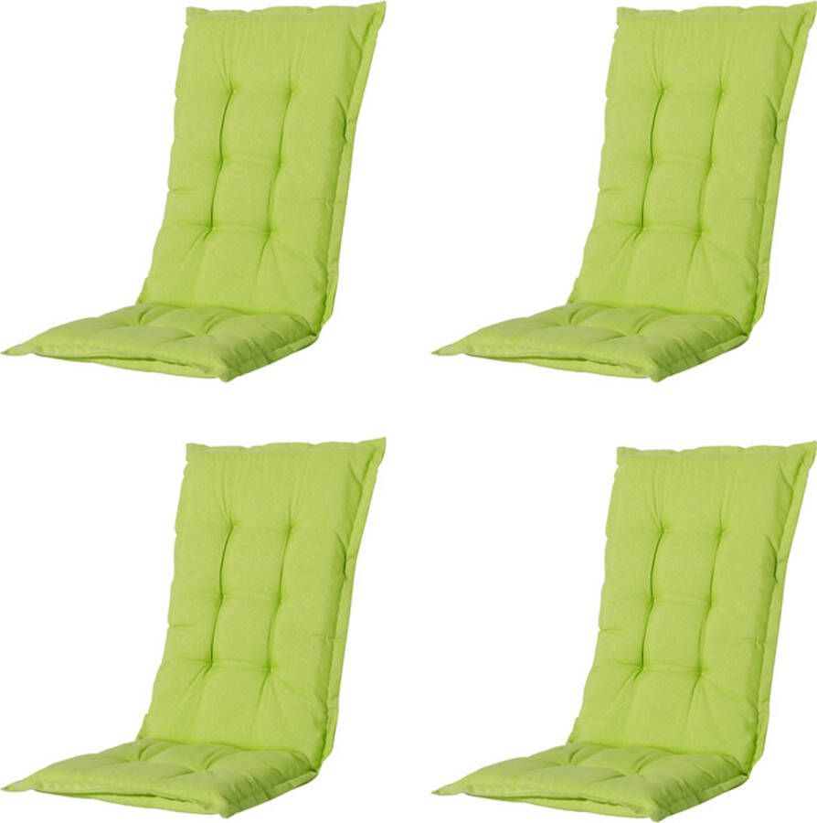 Madison Kussen Lage Rug Panama Lime 105x50 Groen 4 Stuks