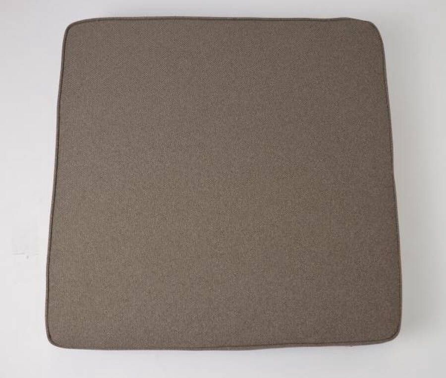 Madison Loungekussen zit 60x60x12 cm Rib taupe