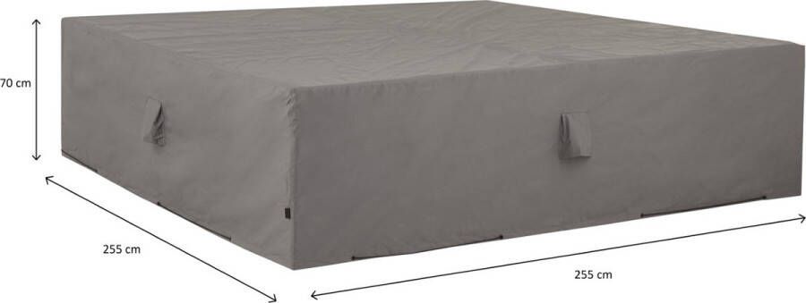 Madison Loungeset Cover Grijs 255 x 255 x 70