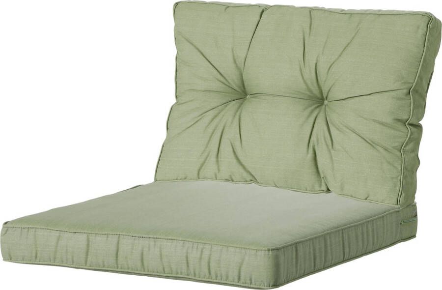 Madison Luxe & Florance Loungekussens 4 SETS Basic Green 60x60 + 60x43cm Copy