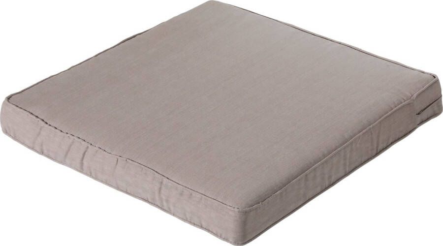 Madison Luxe Loungekussen Basic Taupe 60x60cm