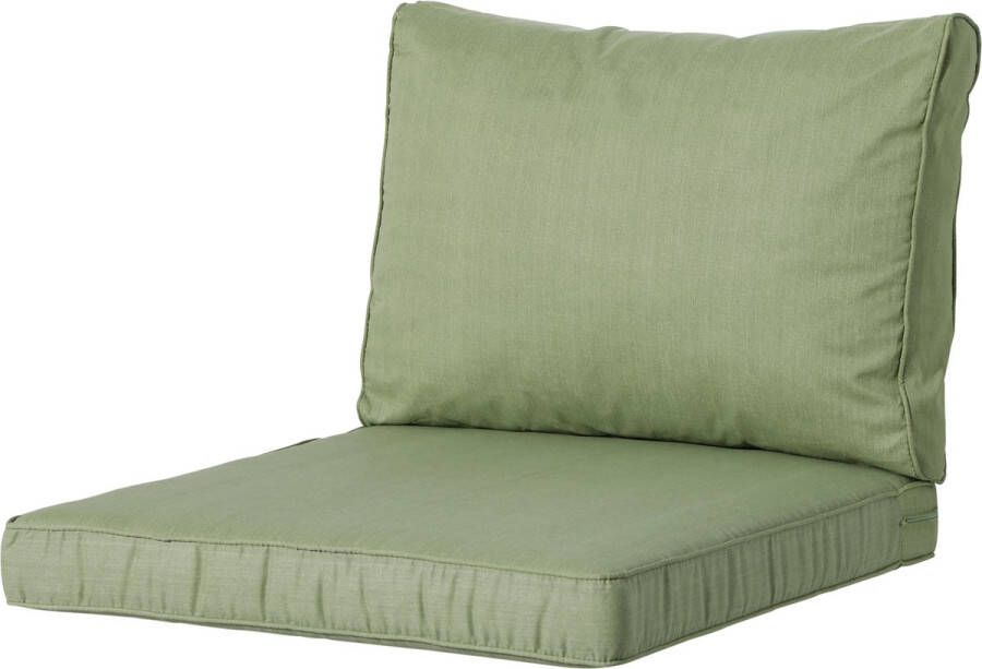 Madison Luxe Loungekussens 4 SETS Basic Green 60x60 + 60x40cm