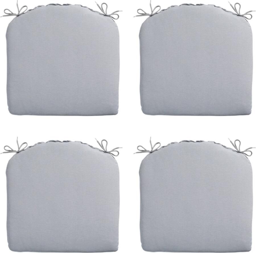 Madison Zitkussen Panama Light Grey 46x48 Grijs 4 Stuks