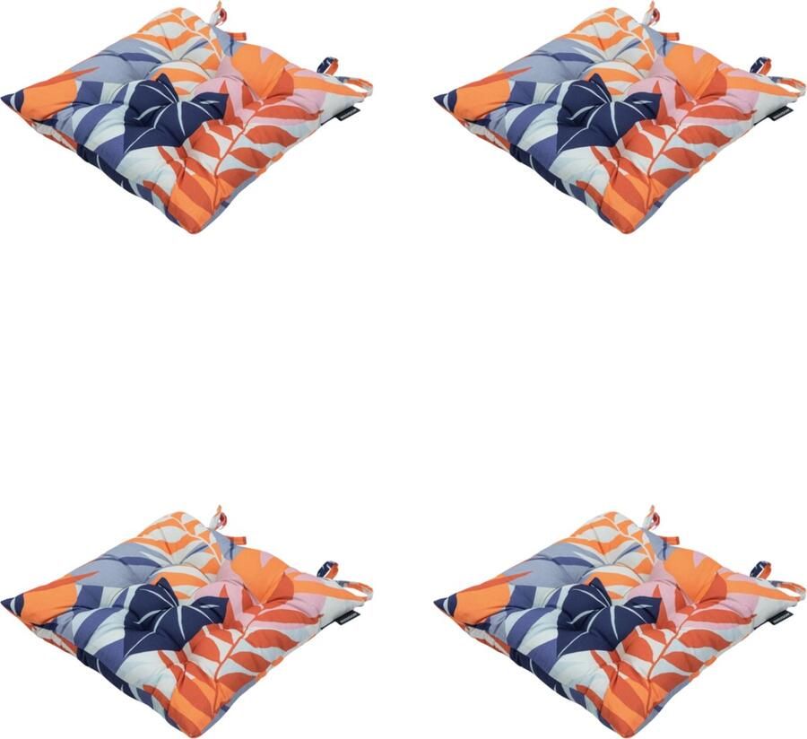 Madison Zitkussen Universeel 4 stuks 46 x 46 cm Iven Indigo Tuin Toscane