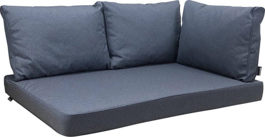 Madison Loungekussen Tuinkussen Palletkussen Rugkussen Waterbestendig 4-delig 120 x 80cm Manchester Denim Grijs