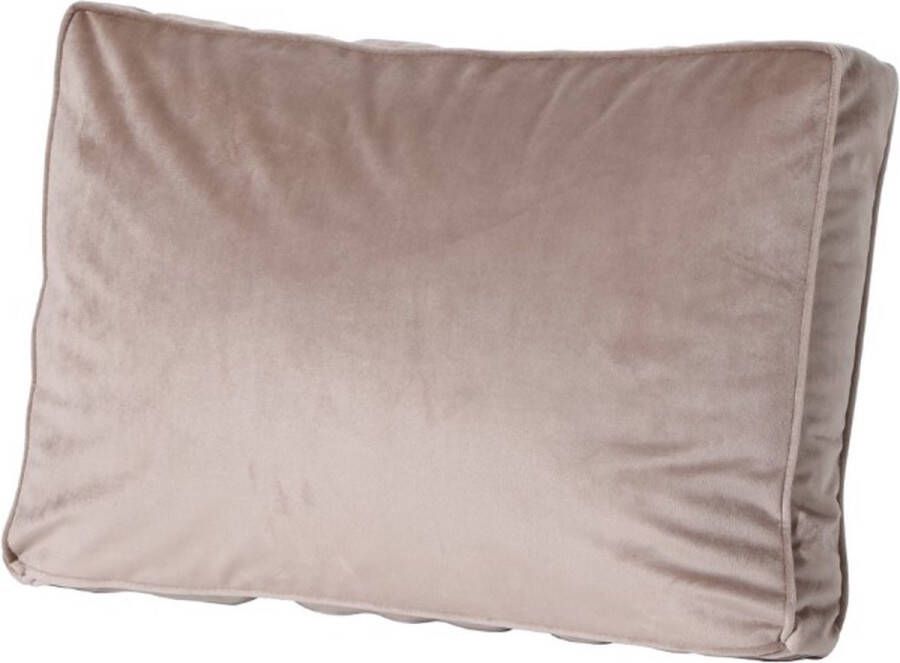 Madison Loungekussen Velvet 60 X 40 Cm Katoen polyester Taupe