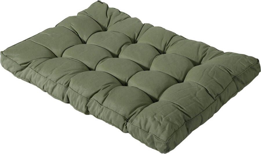 Madison Palletkussen Loungekussen Zitkussen 120x80cm Florance Sage Groen Tuinkussen