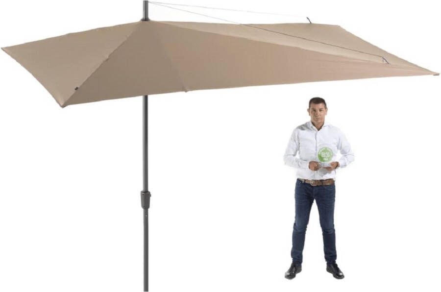 Madison Parasol Asymetrisch Sideway Ecru 360x220