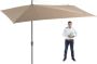 Coppens Madison Asymetric sideway parasol 360 x 220 cm polyester Ecru - Thumbnail 2