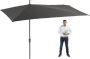 Coppens Madison Assymetric sideway parasol 360 x 220 cm polyester Grey - Thumbnail 1