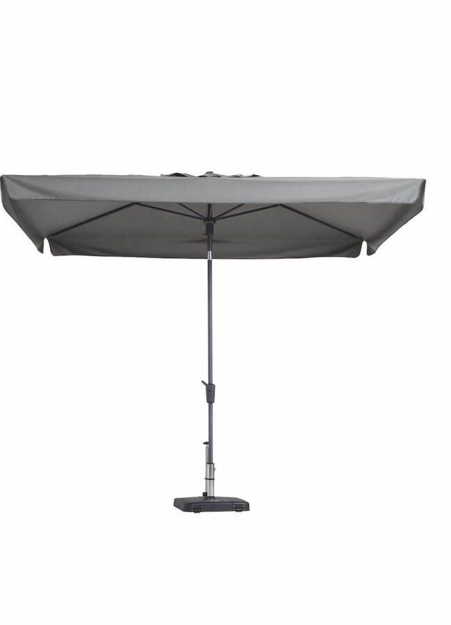 Madison parasol Delos Lichtgrijs 300 x 200 cm | Rechthoekige en kantelbare parasol