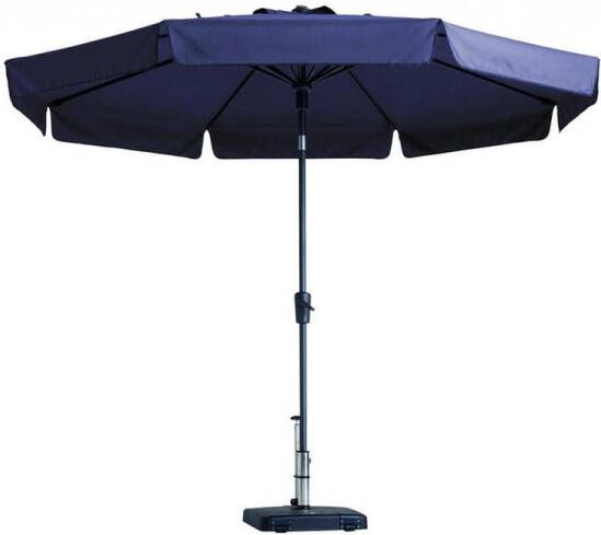 Madison Parasol Flores Luxe rond 300 cm saffierblauw