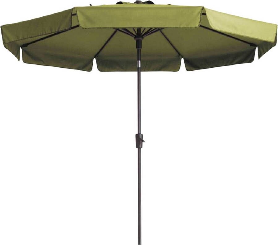 Madison Parasol Flores Luxe rond 300 cm saliegroen