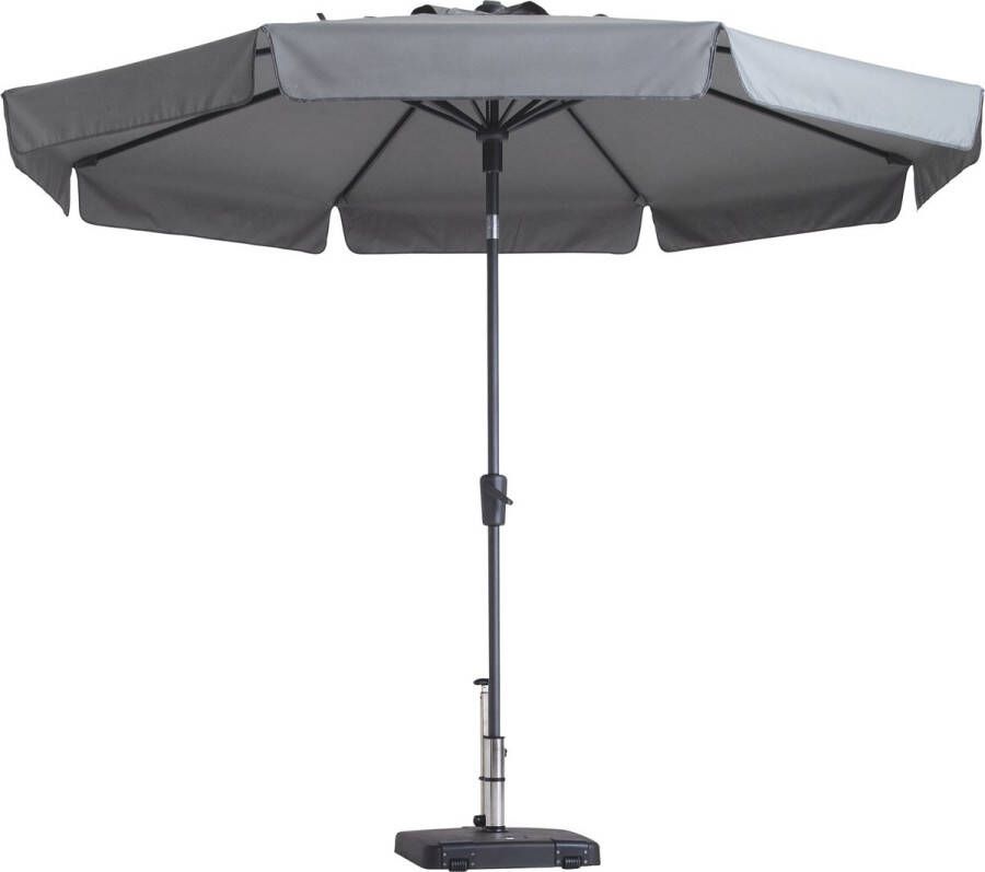 Madison Flores Luxe Ronde Parasol 300cm Licht Grijs