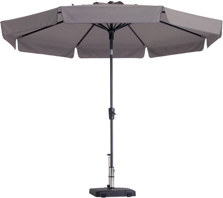 Madison Parasol Flores Luxe rond 300 cm taupe