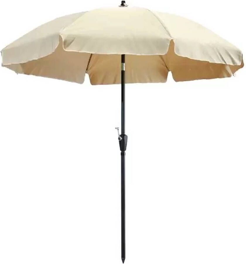 Madison Parasol Lanzarote Round Ecru 250cm Beige