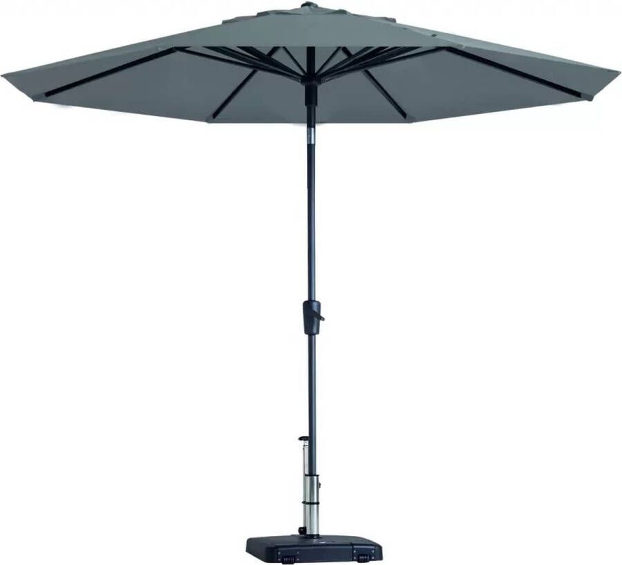 Madison Parasol Paros II Round Light Grey 300cm Grijs