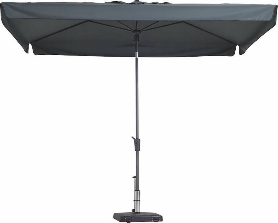 Madison Parasol Rechthoek Delos 200 x 300 Grijs van het bekende merk . Topkwaliteit rechthoekige parasol met handig draaimechnisme en kantelbaar!