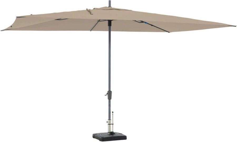 Madison Parasol Rectangle Taupe 400x300 Grijs