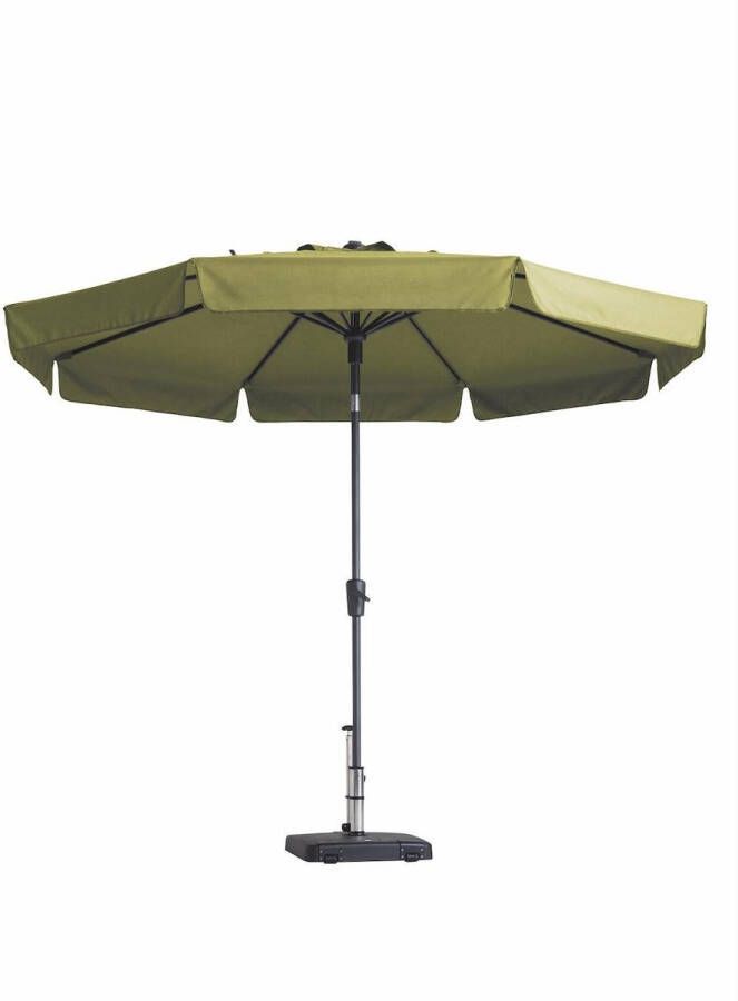Madison Parasol Rond 300 cm Sage groen | Topkwaliteit rond en kantelbare parasol