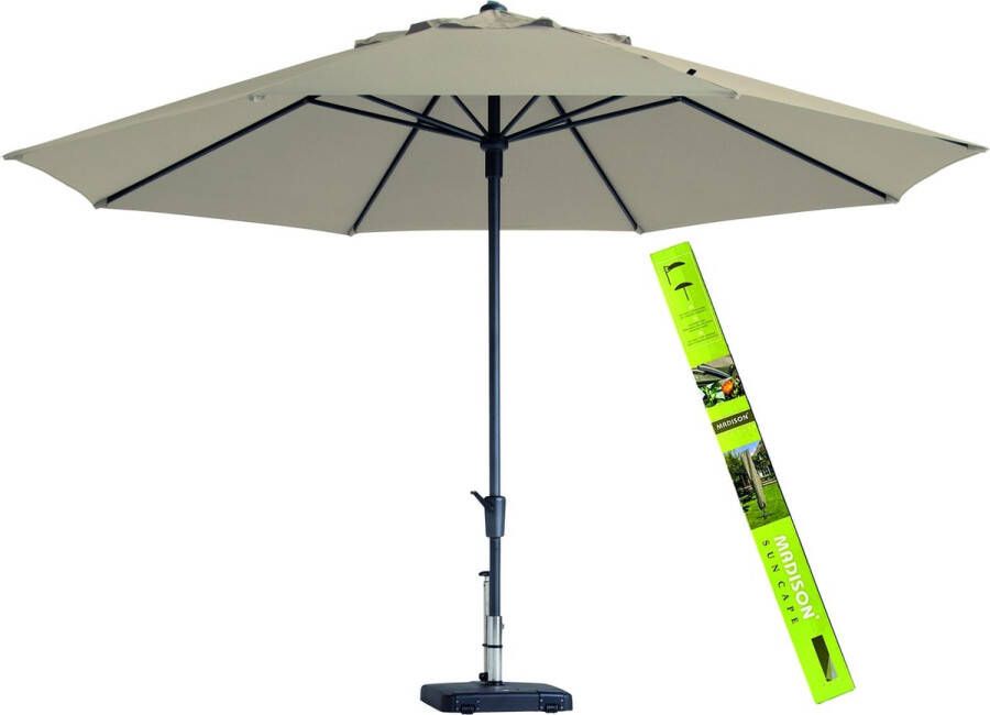 Madison Parasol Rond Ecru 400cm Timor Incl beschermhoes