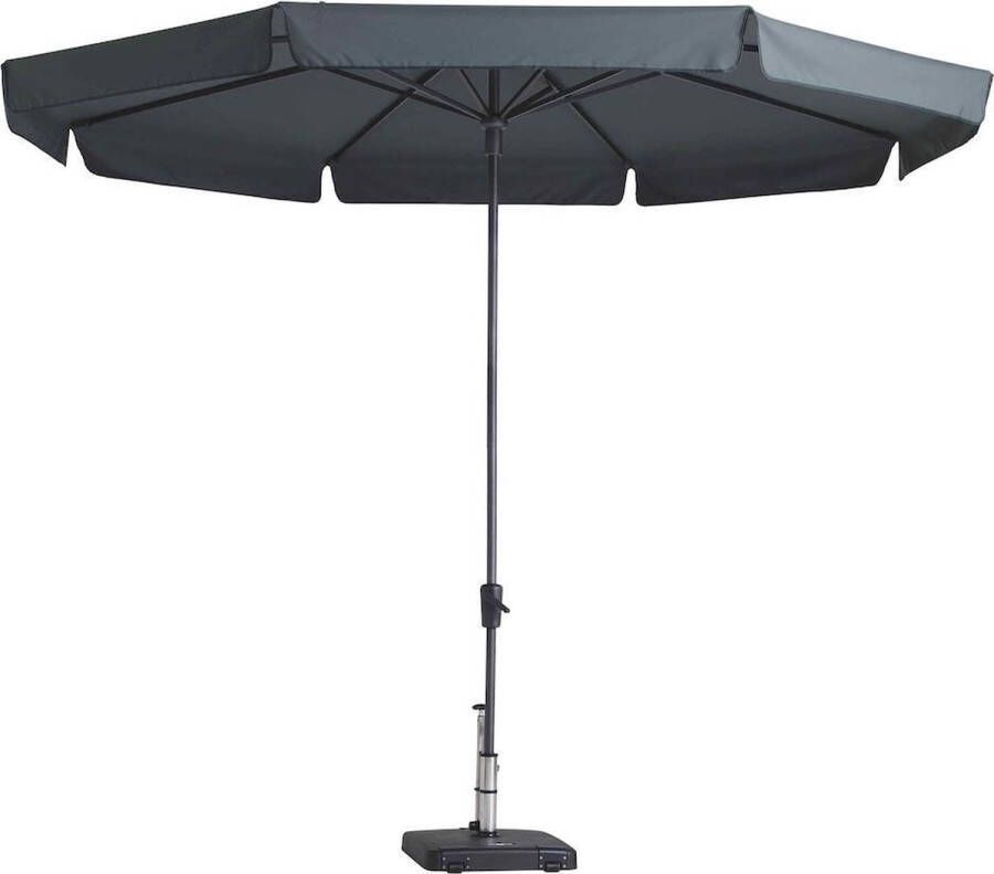 Madison Parasol Rond Grijs New York 350 cm | Topkwaliteit parasol | Ronde parasol | TÜV gecertificeerd