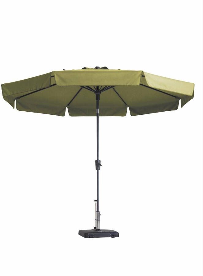 Madison Parasol Rond Sage groen 300 cm | Topkwaliteit kantelbare en ronde parasol