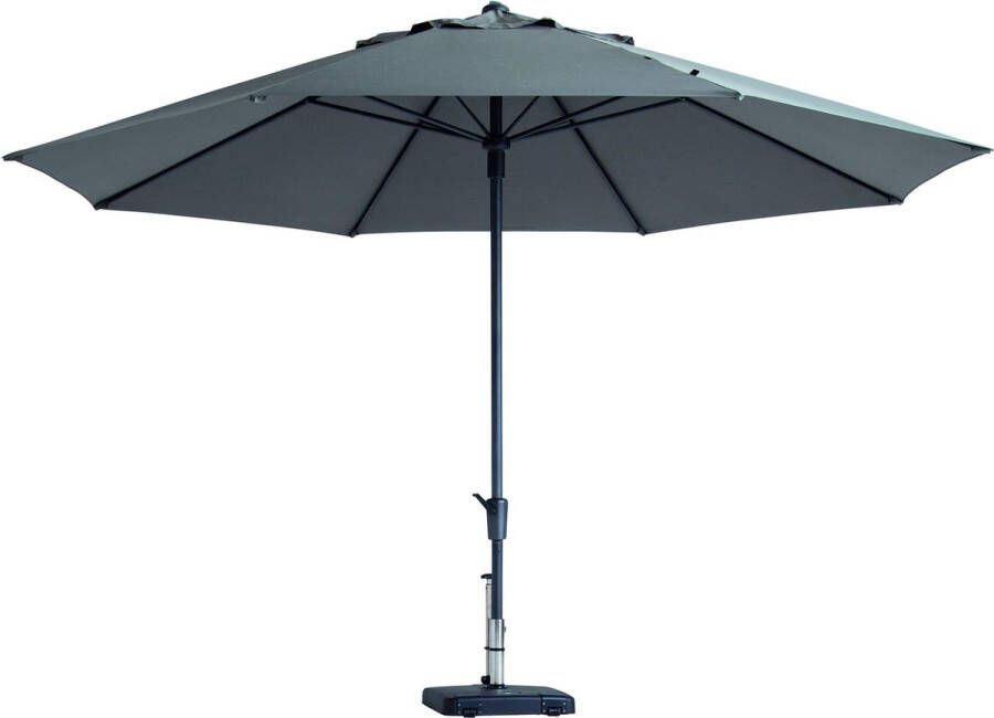 Madison Parasol Rond Stockholm Timor 400 cm Lichtgrijs | Topkwaliteit parasol