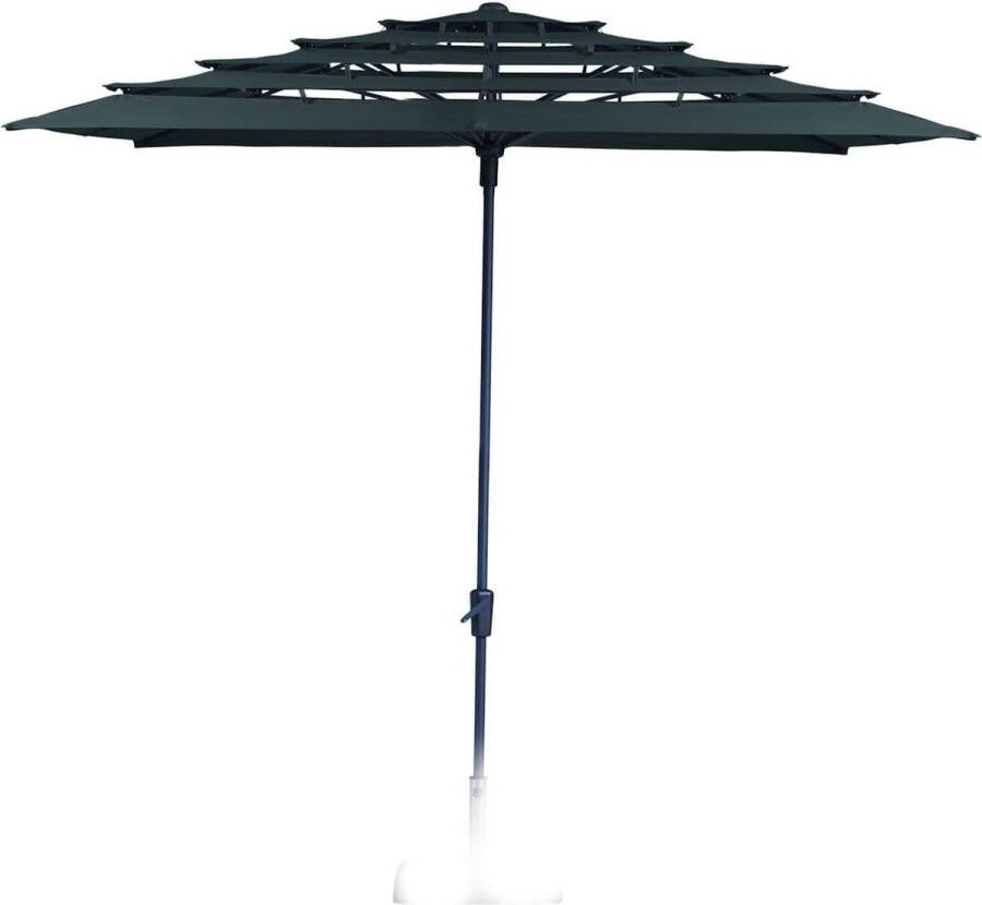 Madison Parasol Syros Open Air Grey 280x280 Grijs