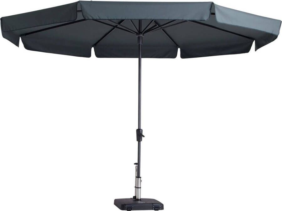 Madison Syros luxe parasol 350 cm rond Antraciet