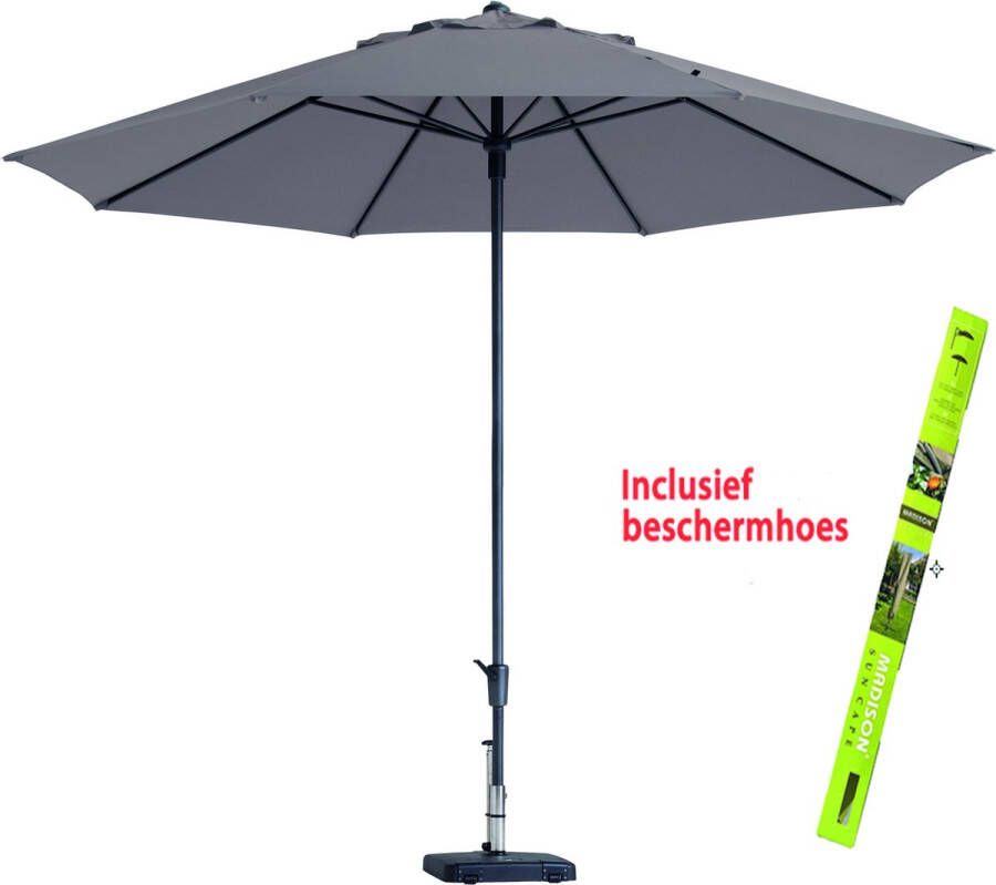 Madison Parasol Timor Taupe Incl Beschermhoes