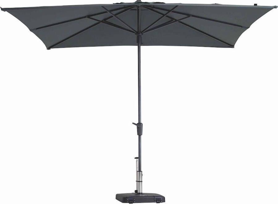 Madison Parasol Vierkant Grijs 280 x 280 cm | Topkwaliteit vierkante parasol van