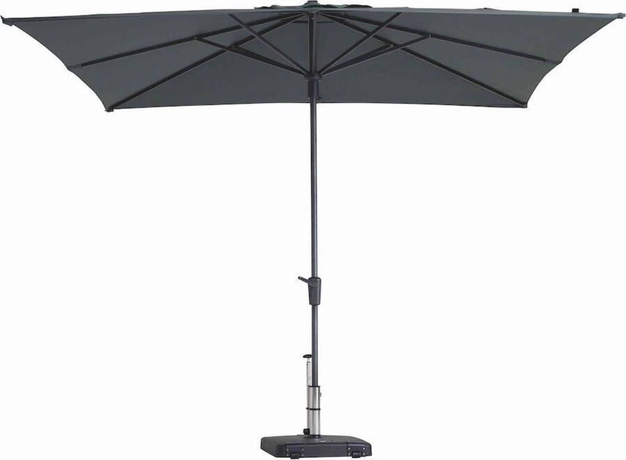 Madison Parasol vierkant Grijs 280 x 280 cm | Topkwaliteit vierkante Syros