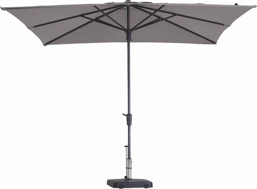 Madison Parasol vierkant Taupe 280 x 280 cm | Topkwaliteit vierkante parasol van