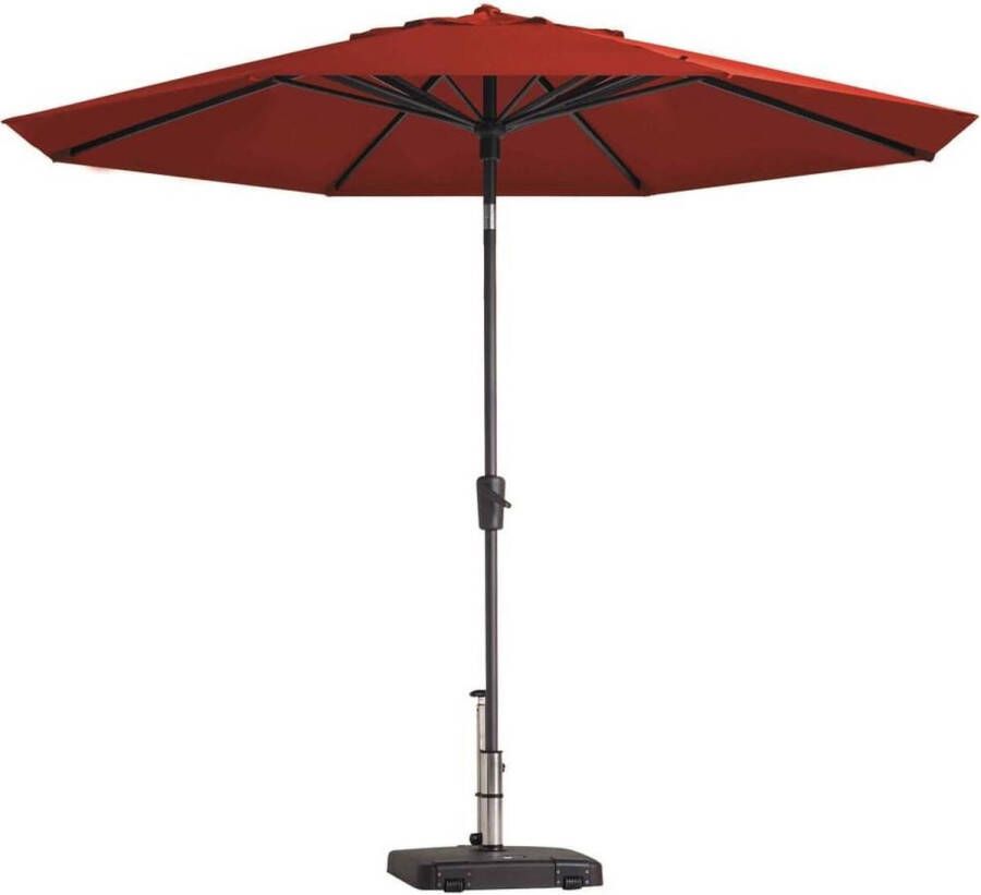 Madison Paros Luxe Ronde Parasol 300cm Rood