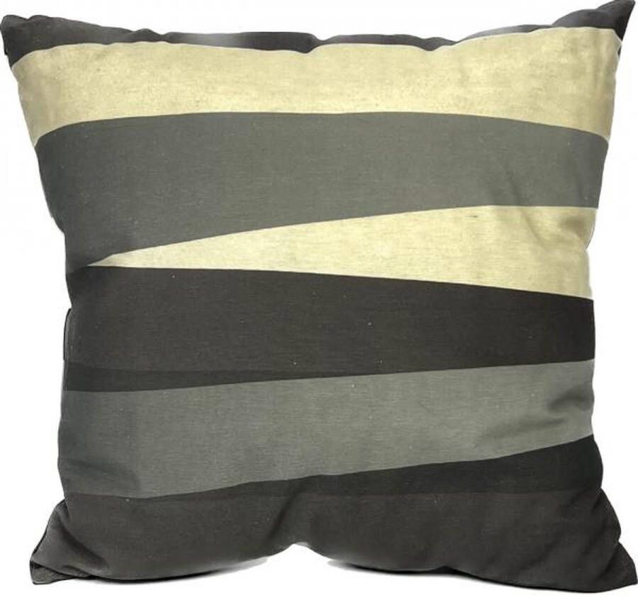 Madison sierkussen 45x45 cm Crooked stripe grey