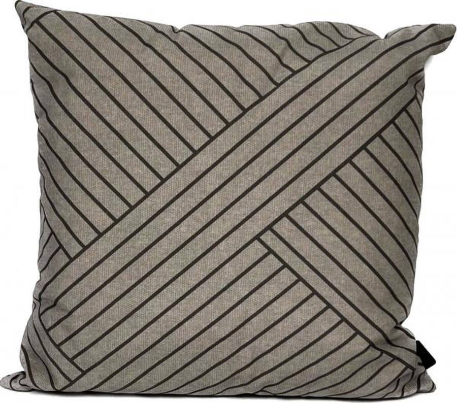 Madison sierkussen 45x45 cm Stripes grey
