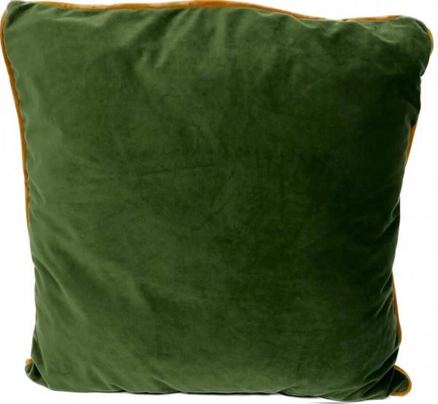 Madison sierkussen 60x60 cm Velvet Green White