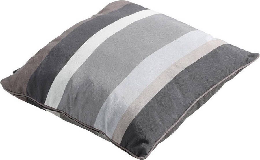 Madison Sierkussen met paspel 50x50 Stripe grey