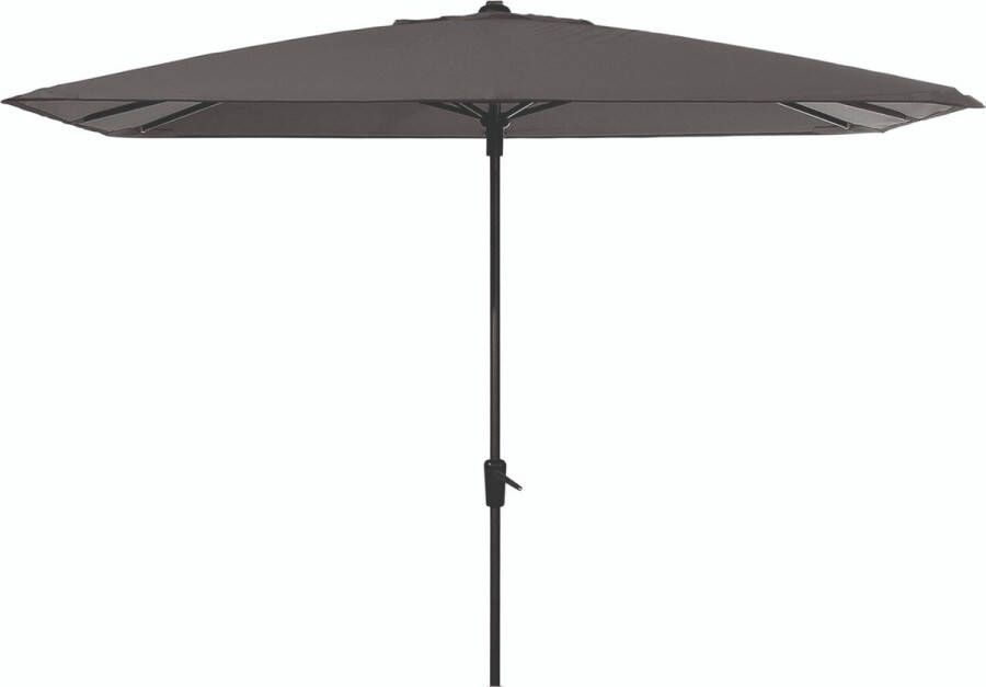 Madison stokparasol round corner 280 x 280 cm. Grey