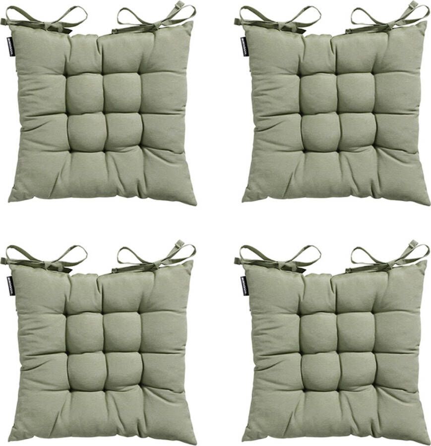 Madison Toscane Kussen Panama Sage 46x46 Groen 4 Stuks