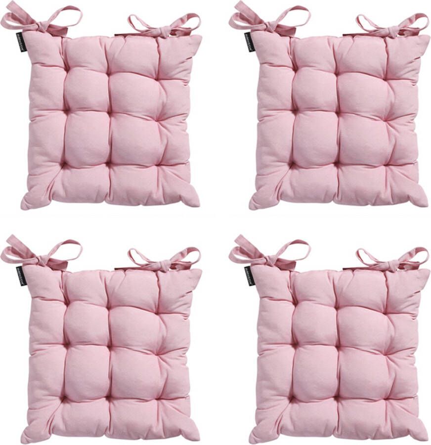 Madison Toscane Kussen Panama Soft Pink 46x46 Roze 4 Stuks